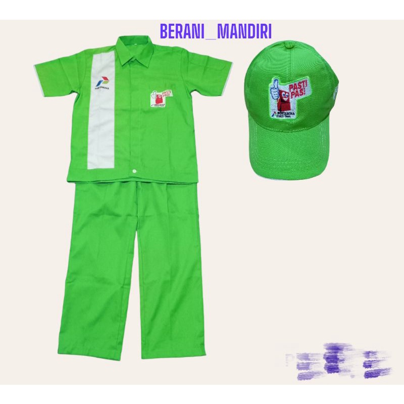 Jual Seragam Spbu Pertamina Topi Set Seragam Office Boy Shopee