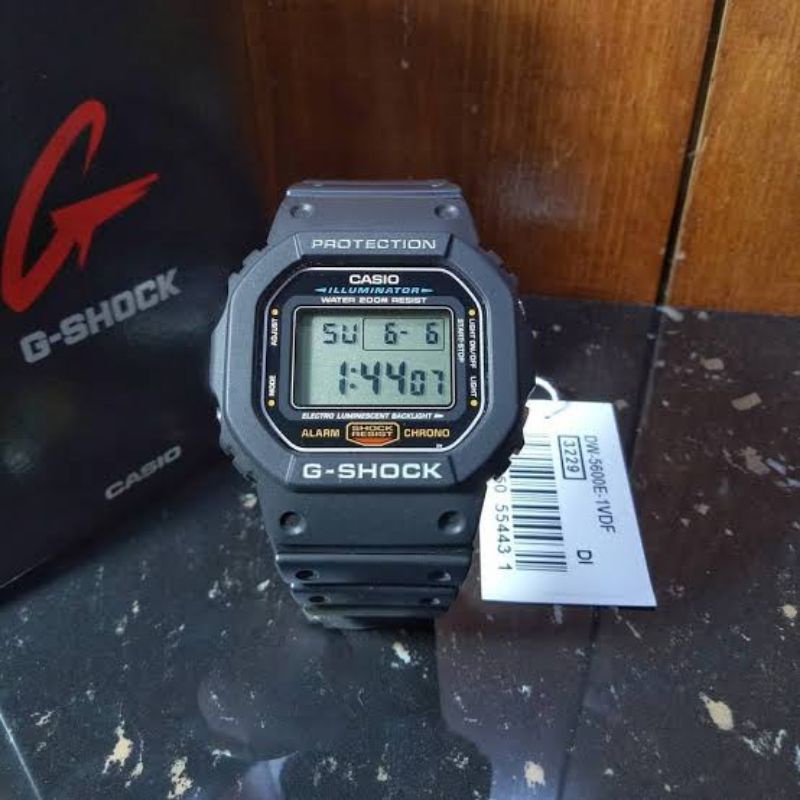 Jual Casio G Shock DW 5600E 1VDF Original Shopee Indonesia