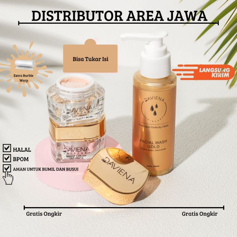 Jual DAVIENASKINCARE PAKET HEMAT GOLD SERIES Daviena Skincare