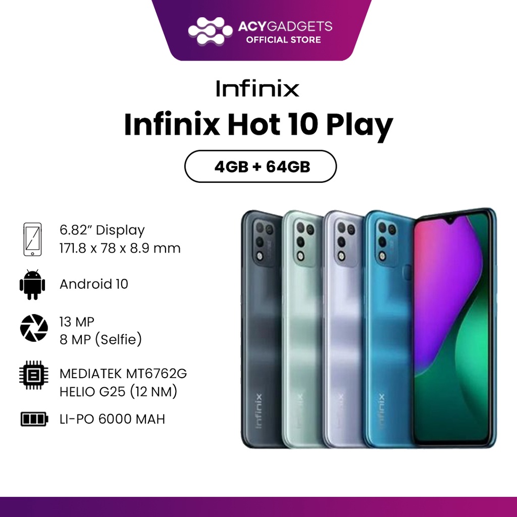 Jual INFINIX HOT PLAY GB GARANSI RESMI Shopee Indonesia