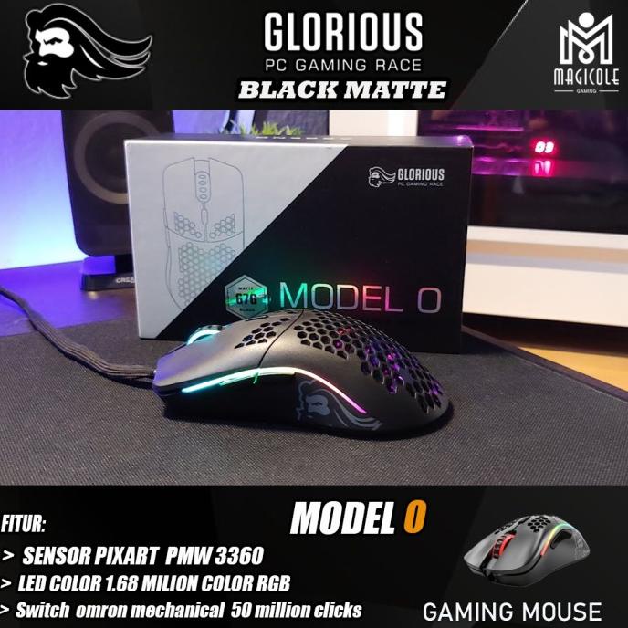 Jual Glorious Model O Black Matte Gaming Mouse Ready Viral Shopee