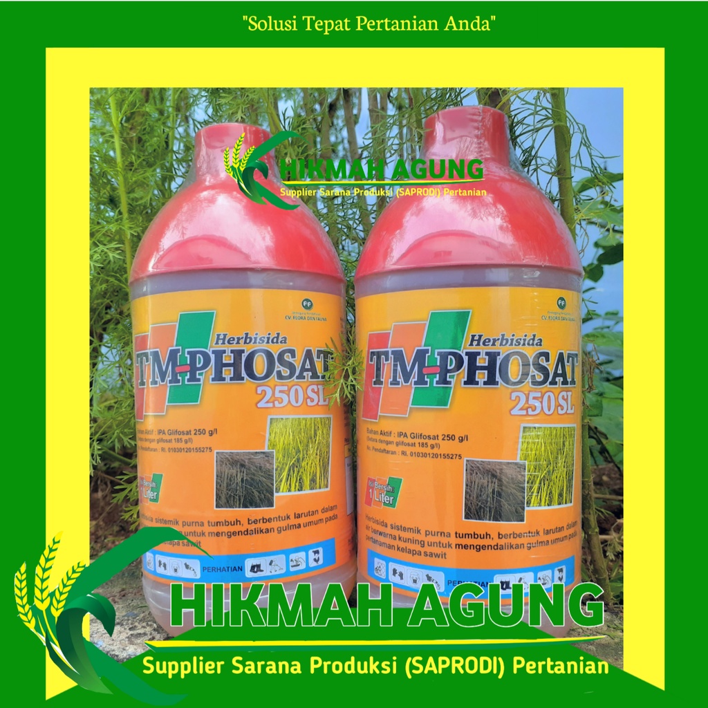 Jual TM Phosat 250 SL 1 Liter Herbisida Sistematik Purna Tumbuh