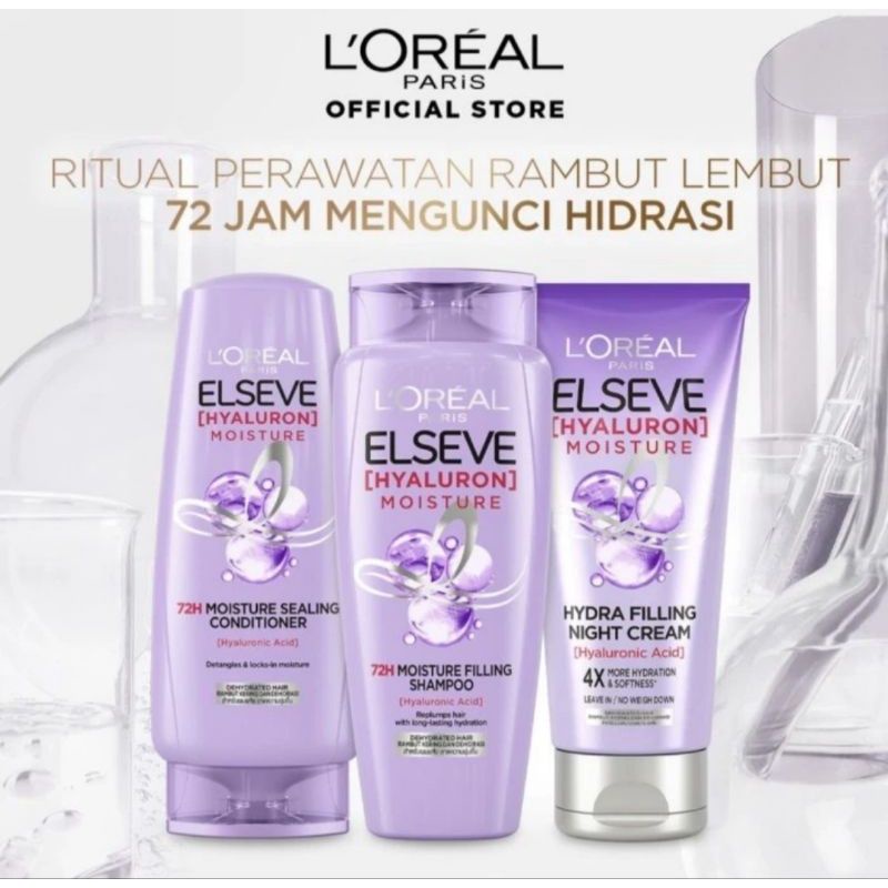 Jual Loreal Paris Elseve Hyaluron Moisture Shampoo Ml Conditioner