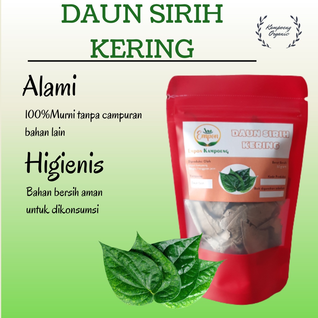 Jual Daun Sirih Kering Minuman Jamu Herbal Tradisional Asli Murni Alami