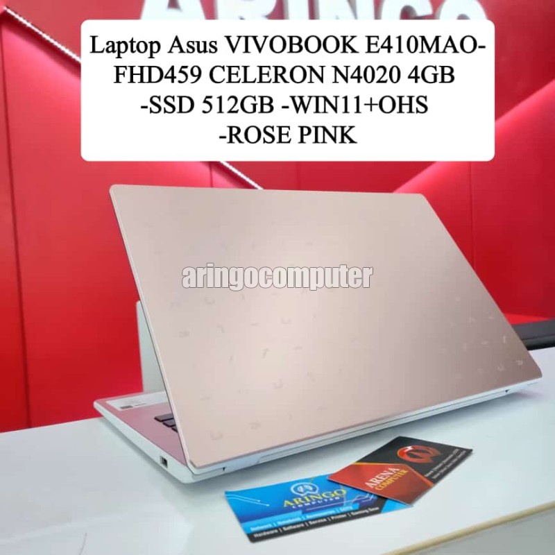 Jual Laptop Asus VIVOBOOK E410MAO FHD459 CELERON N4020 4GB SSD 512GB