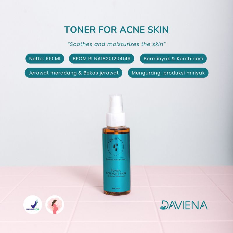 Jual DAVIENA SKINCARE ACNE TONER DAVIENASKINCARE DAVINA Shopee