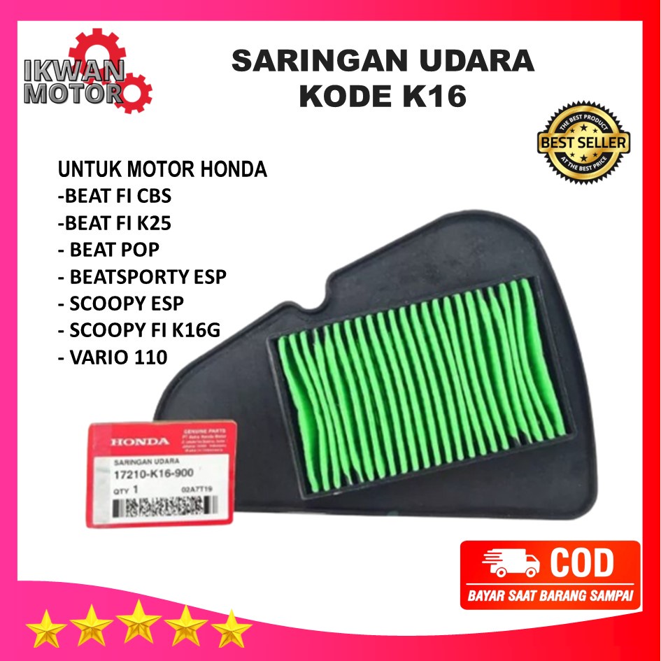 Jual Saringan Udara Motor Honda Beat Injeck Scoopy K