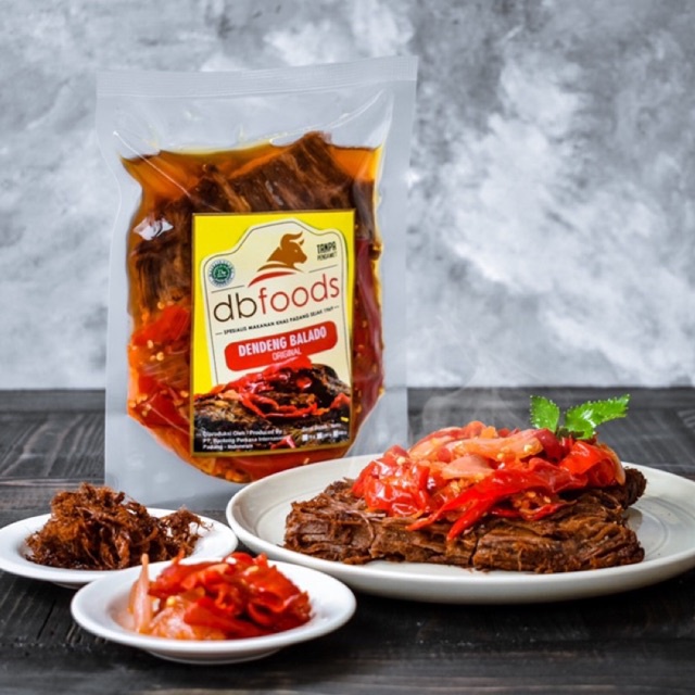 Jual Dendeng Sapi Balado Db Foods G Asli Padang Shopee Indonesia