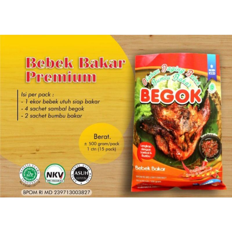 Jual Begok Bebek Bakar Premium Frozen Gr Shopee Indonesia