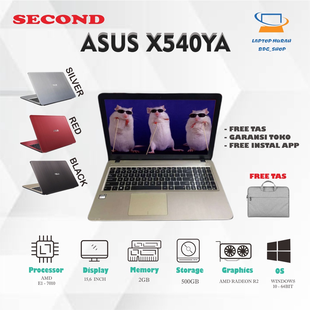 Jual Asus X Ya Amd E Gb Gb Win Shopee Indonesia