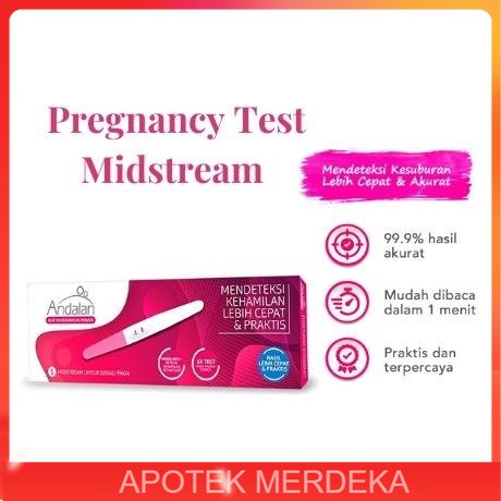 Jual Andalan Pregnancy Test Midstream Test Pack Andalan Pregnancy