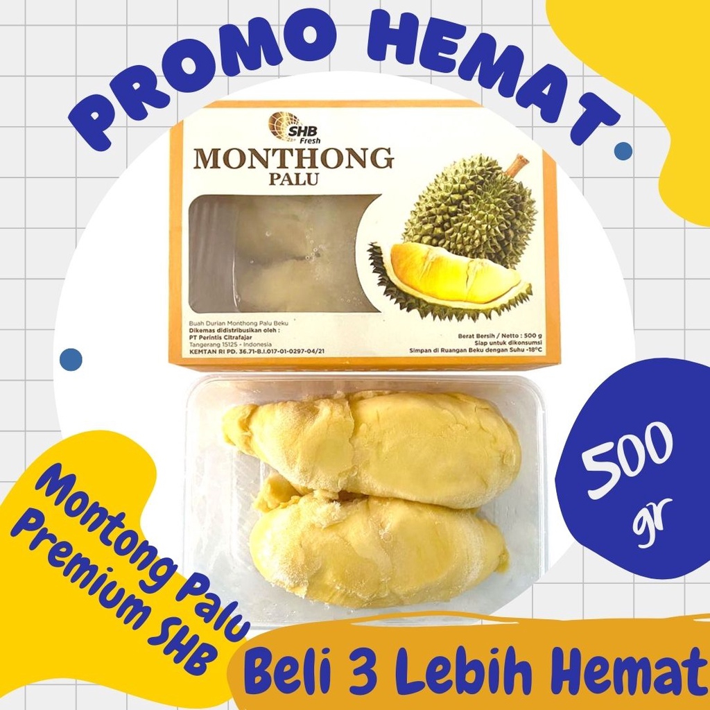 Jual Durian Montong Palu Parigi Tolai Premium SHB 500 Grm Durian