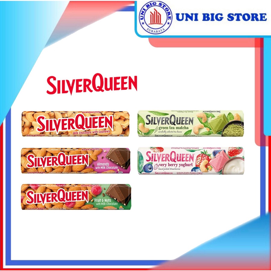 Jual Silver Queen Chocolate Bar Cashew Almonds Milk Fruit Nut