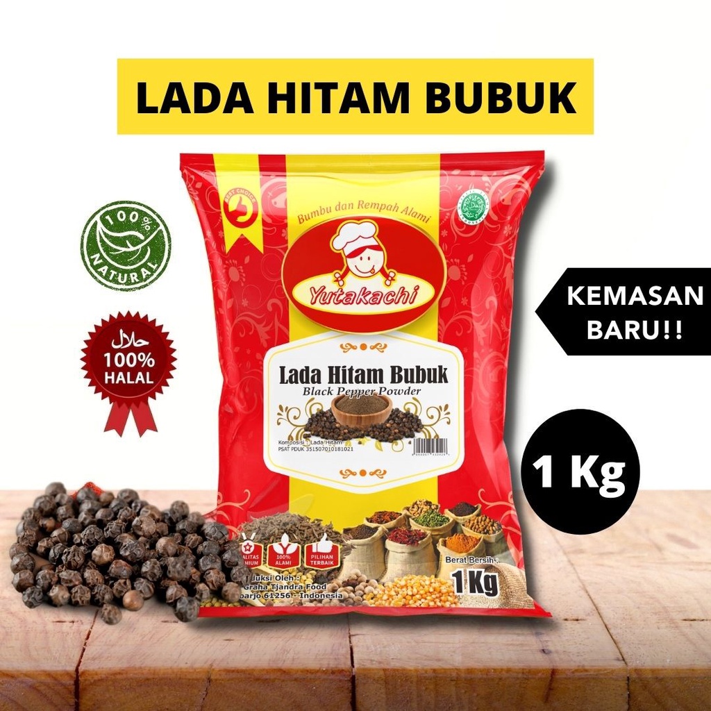 Jual Lada Hitam Bubuk Kg Yutakachi Premium Merica Hitam Bubuk