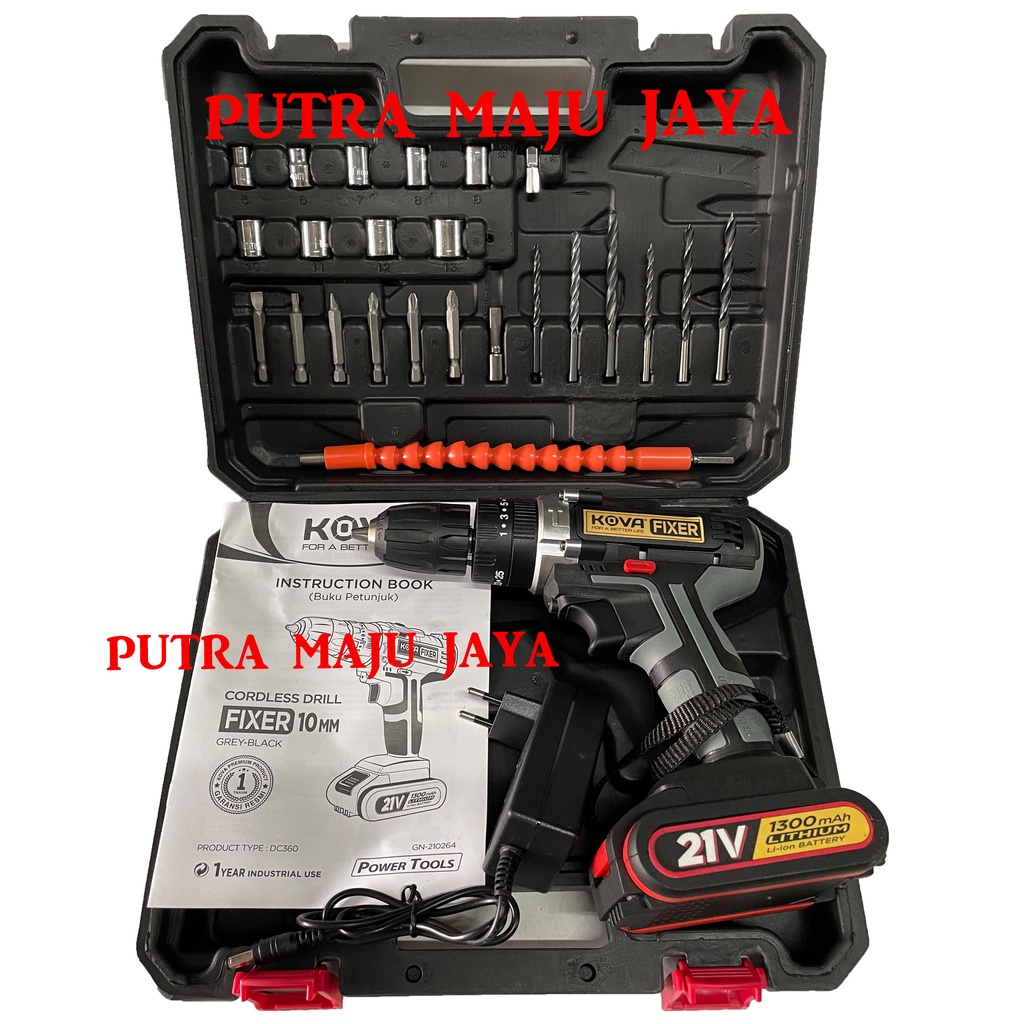 Jual Mesin Bor Cordless Volt Kova Set Bor Tangan Baterai Tembok Mm