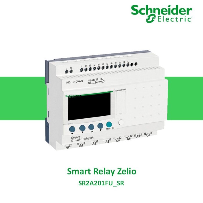 Jual Zelio Smart Relay I O Vac Display Sr A Fu Shopee