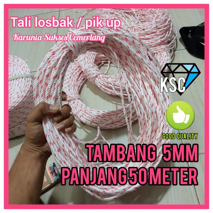 Jual Tali Kawat Tambang 5Mm Panjang 50 Meter Tambang Kiloan Tali