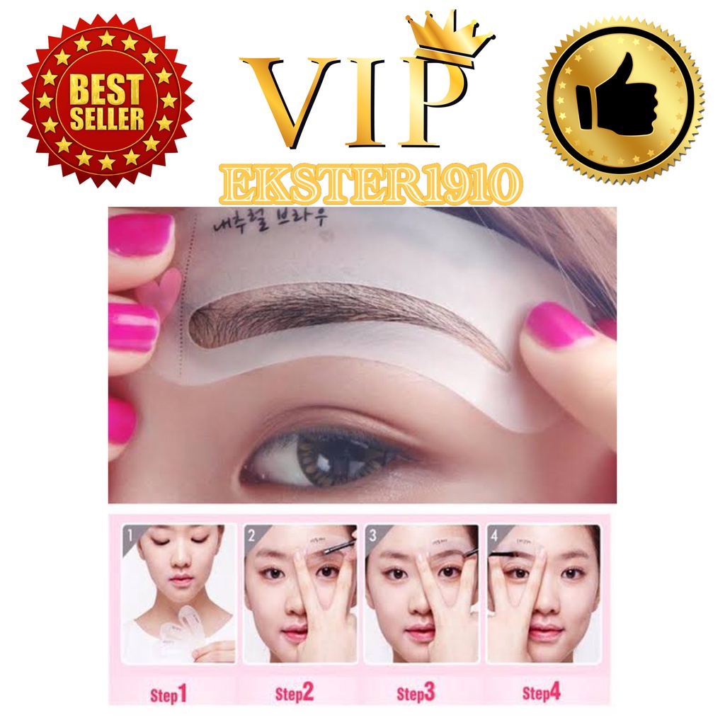 Jual Cetakan Alis In Mini Eyebrow Template Kit In Pencetak Alis