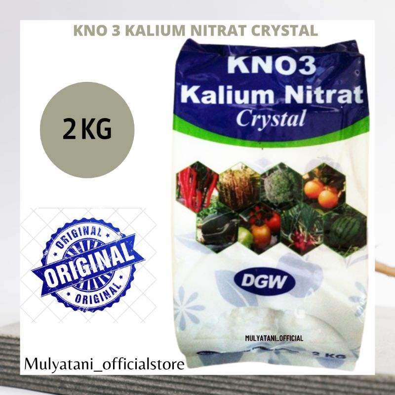 Jual Pupuk DGW KNO3 Kalium Nitrat Crystal 2 KG ORIGINAL Kemasan Pabrik