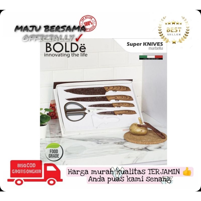 Jual MB Set Pisau 6 In 1 Bolde Super Knifes Marbella 6 Pcs Set