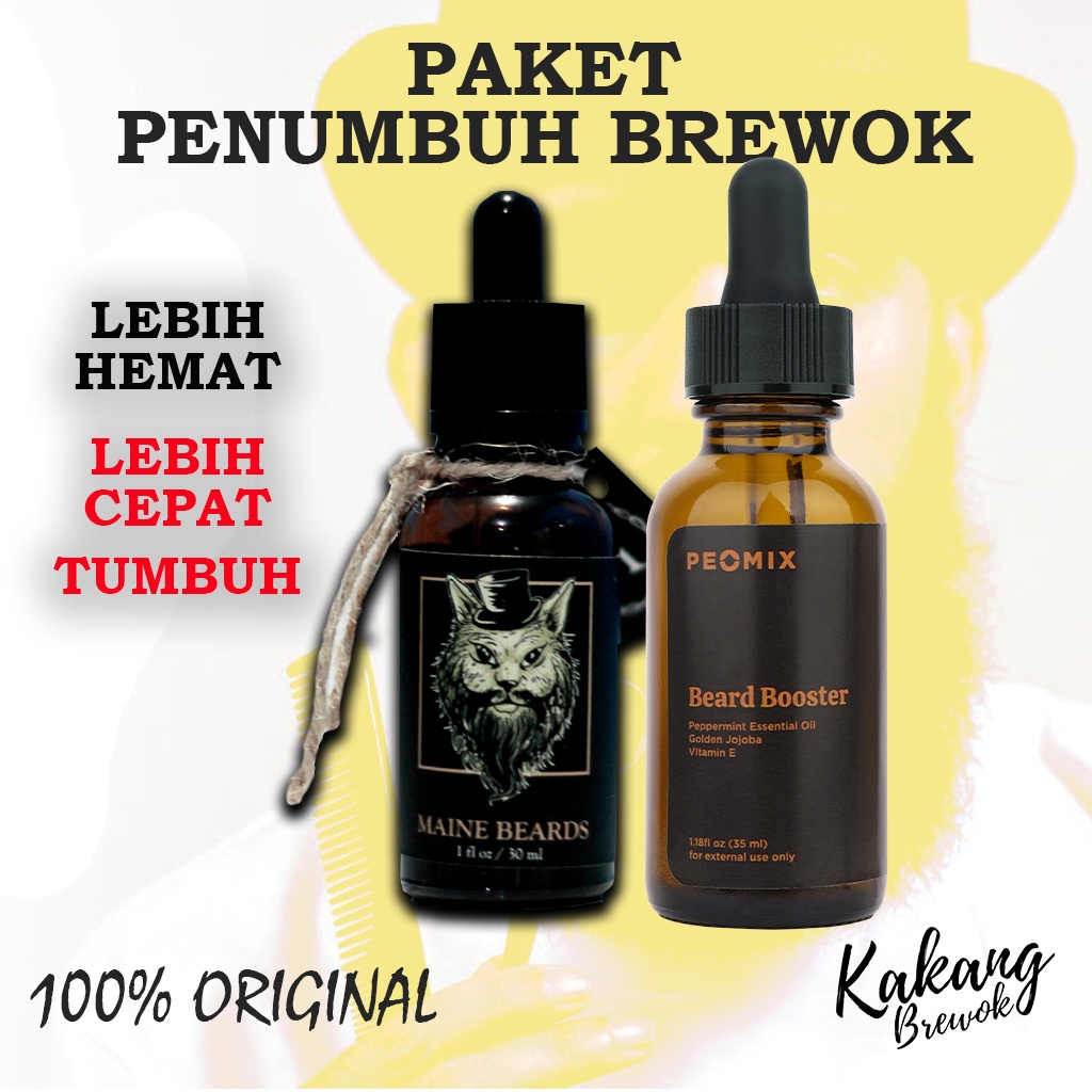 Jual Paket Penumbuh Brewok Peomix Serum Minoxidil 5 Original