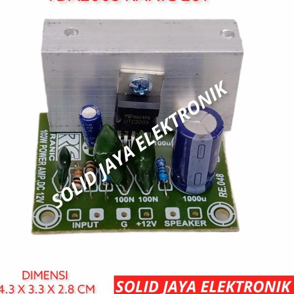 Jual KIT POWER MINI MONO 12V DC TDA2003 12 VOLT V AMPLIFIER AMPLI RANIC