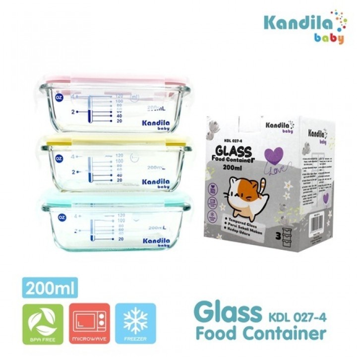 Jual Kandila Kdl Baby Glass Food Containers Ml Shopee Indonesia