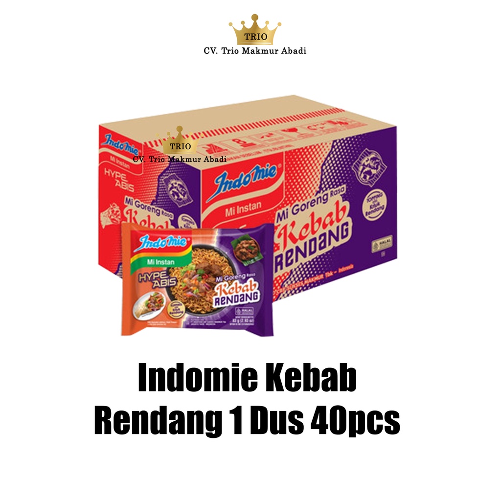 Jual Indomie Kebab Rendang G Dus Shopee Indonesia