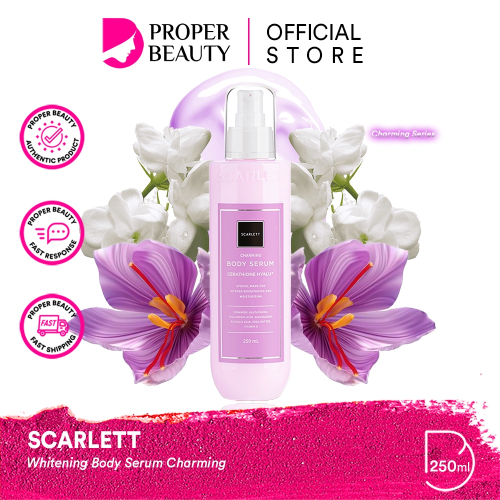 Jual SCARLETT Whitening Body Serum Charming Indonesia 250ml