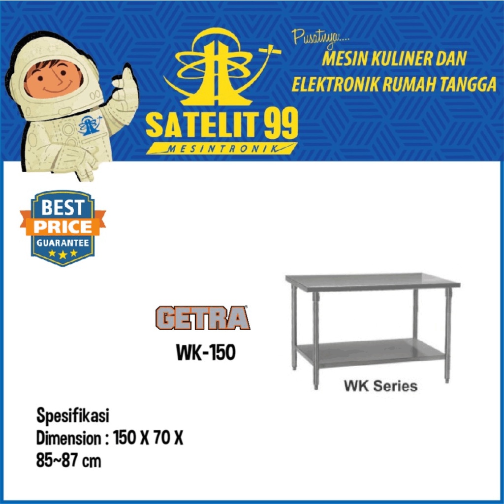 Jual Meja Dapur Meja Stainless Steel S S Working Table Getra Type Wk