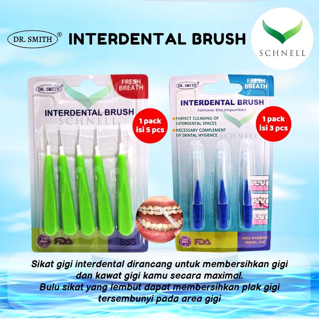 Jual Sikat Gigi Behel Ortho Interdental Brush DR SMITH Shopee Indonesia