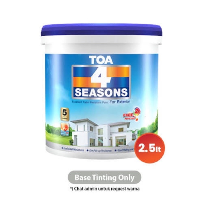 Jual CAT TEMBOK TOA SEASON 4 EXTERIOR White Shopee Indonesia