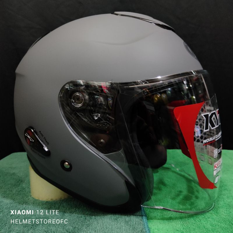 Jual Helm Kyt Kyoto R Gorilla Grey Doff Shopee Indonesia