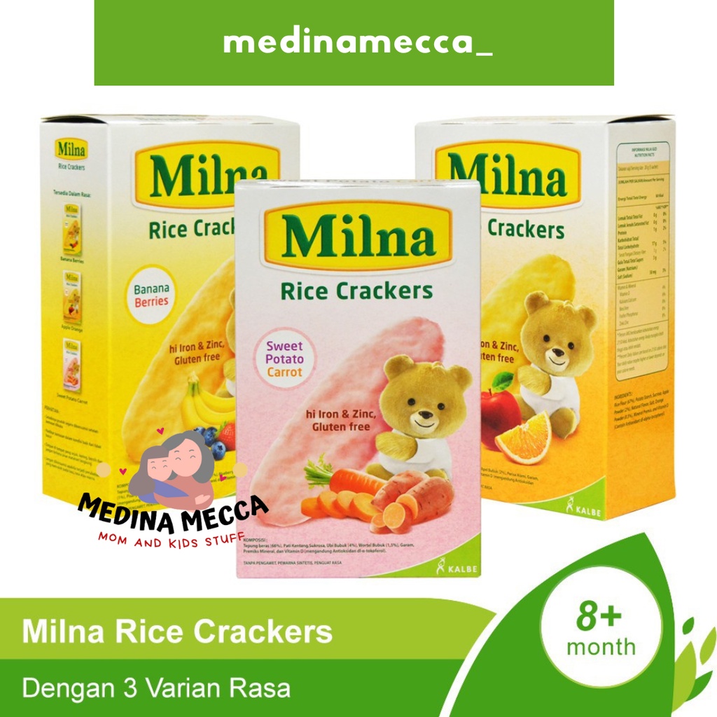 Jual Biscuit Milna Rice Cracker Gr Snack Milna Crackers Camilan Bayi