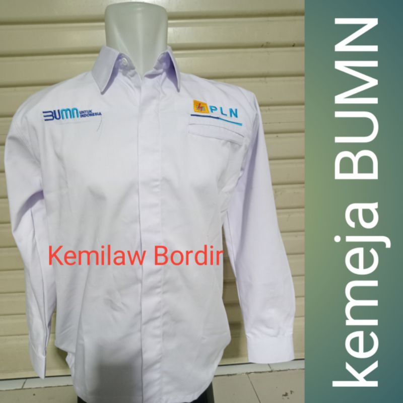 Jual Kemeja PLN Kemeja Seragam BUMN Seragam Kantor Lengan Panjang