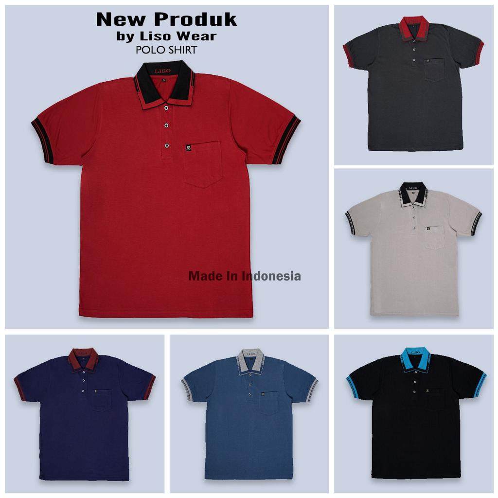 Jual Sonclothing Kaos Polo Saku Dewasa Kerah Burbery Motif Kotak