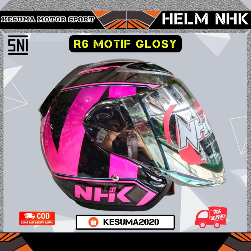 Jual Helm Nhk R Half Face Visor Nhk Original Helm Nhk Se Helm