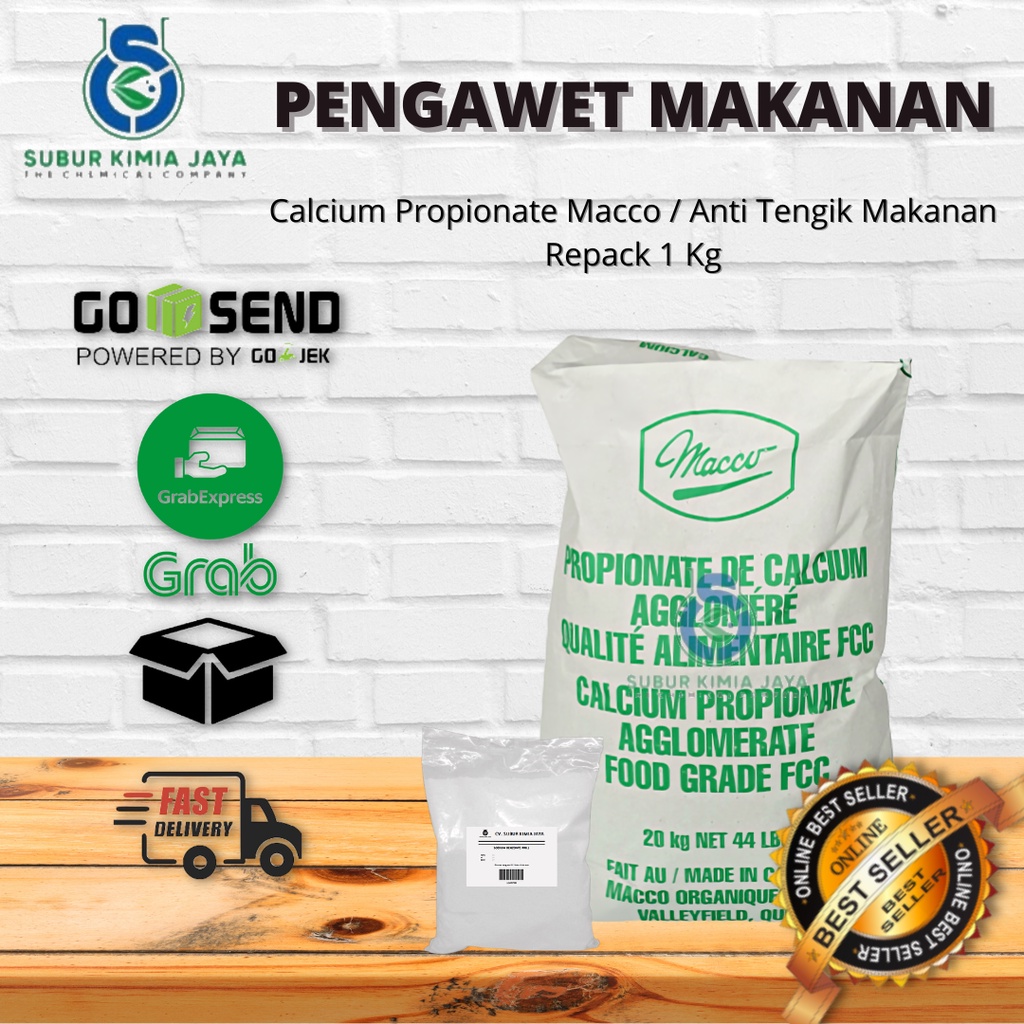 Jual Calcium Propionate Macco Anti Tengik Makanan 1 KG Shopee Indonesia