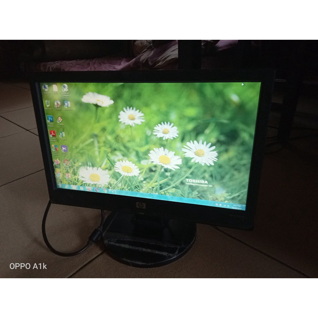 Jual Monitor Lcd Hp Inch Wide Sdh Ditesi Olinemu Mulus Tah Shopee