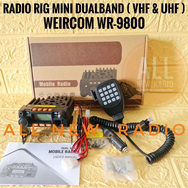 Jual Radio Rig Mini Weircom Wr Dualband Watt Rig Mobil Mini