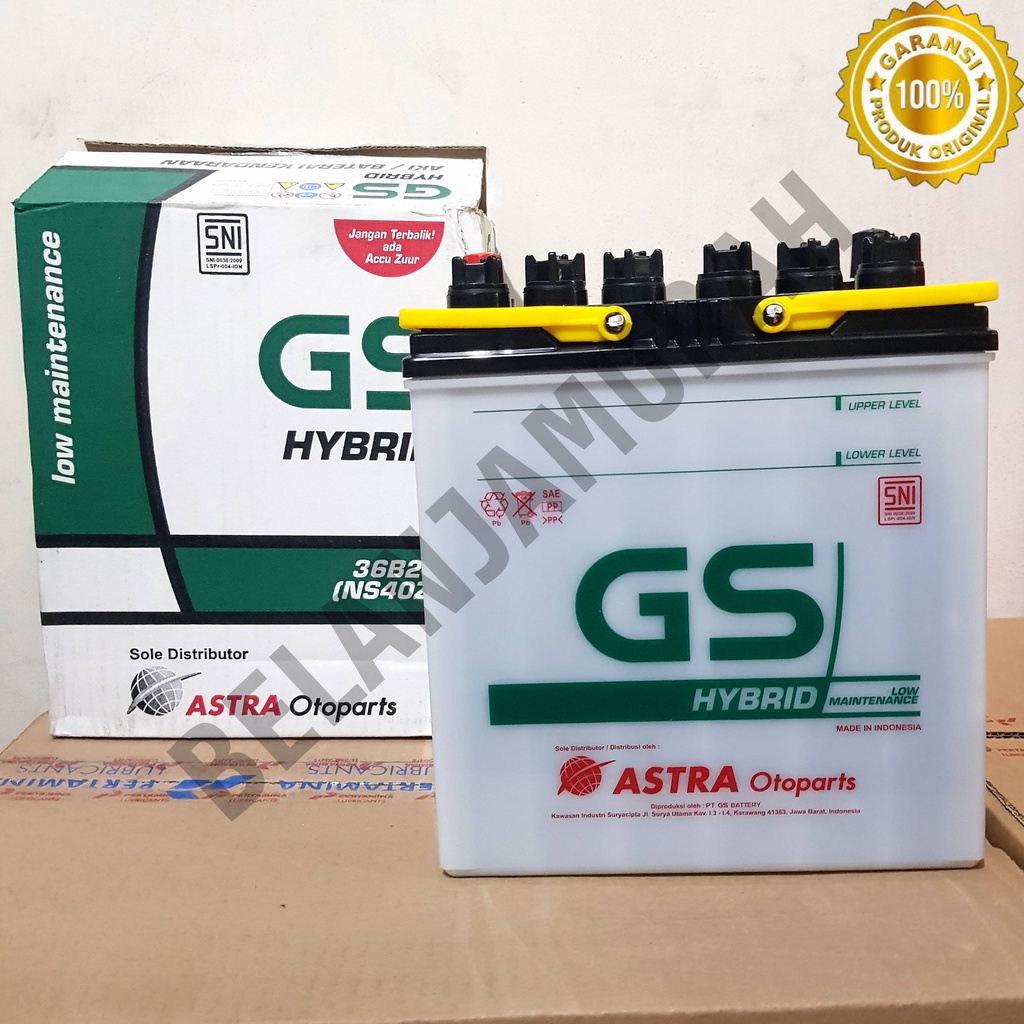 Jual Aki Mobil GS Astra Hybrid NS40ZL 100 Asli Astra Agya Ayla Calya