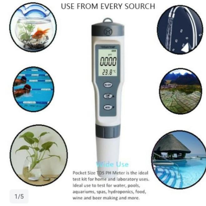 Jual Smart Water Quality Tester In Ph Meter Tds Temperatur