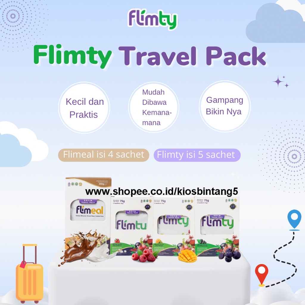 Jual Flimty Travel Pack Edition Isi Sachet Shopee Indonesia