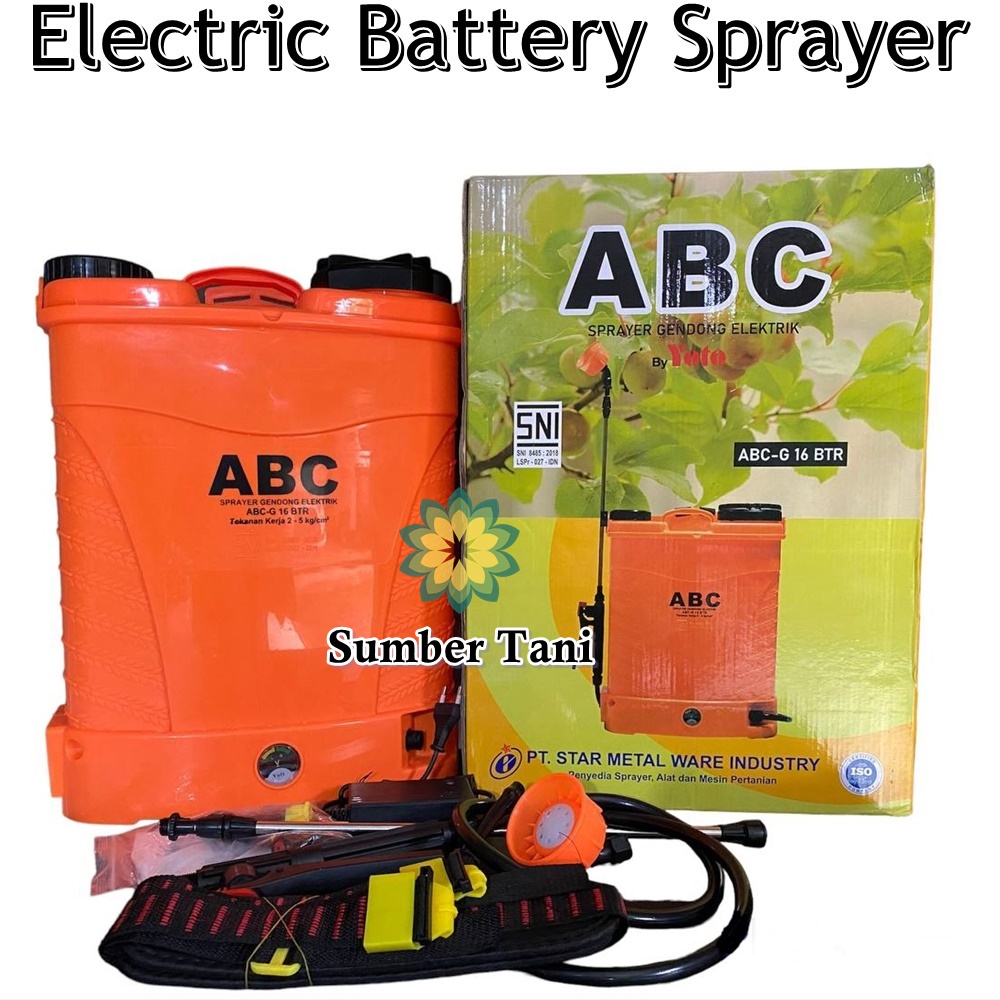 Jual Tangki Sprayer Elektrik ABC 16 Liter Alat Semprot Hama Otomatis