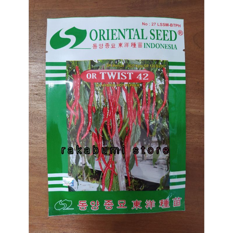 Jual OR TWIST 42 Isi 10 Gram Benih Cabai Merah Keriting Shopee Indonesia