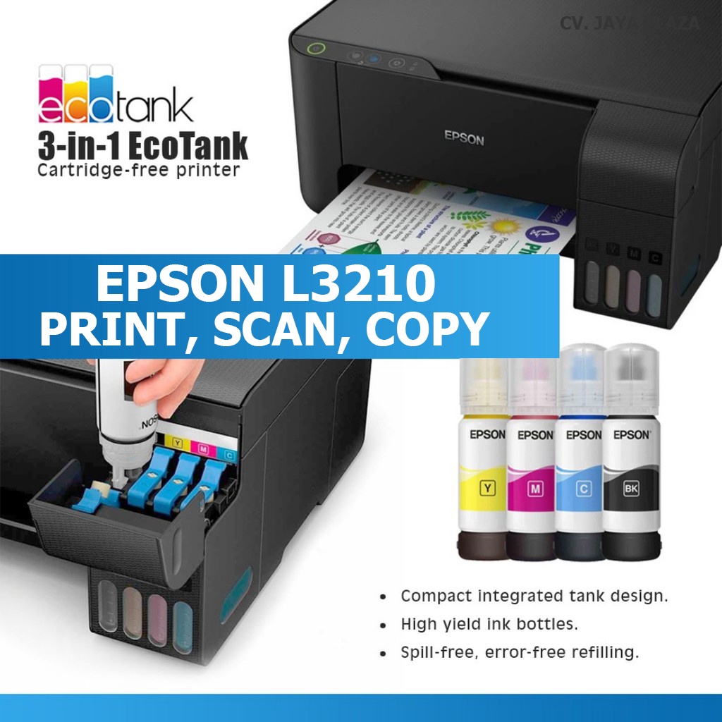 Jual Epson L3210 All In One Print Scan Copy Eco Tank Multifungsi