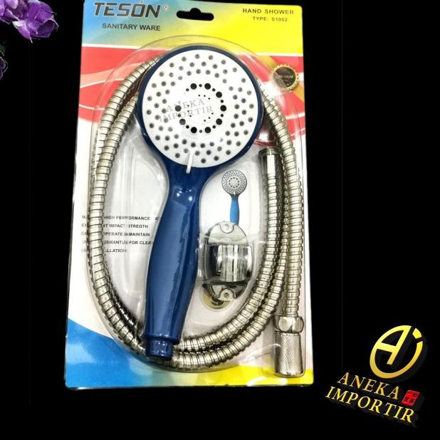 Jual HAND SHOWER MANDI SHOWER 1 SET HAND SHOWER S1002 PVC TEBAL MERK