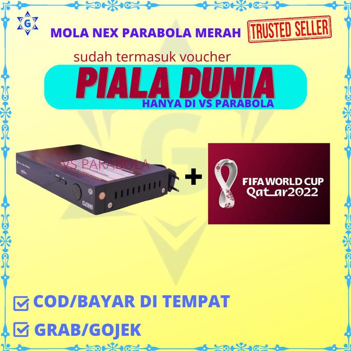 Jual RECEIVER NEX PARABOLA MERAH BISA UNTUK NONTON PIALA DUNIA QATAR