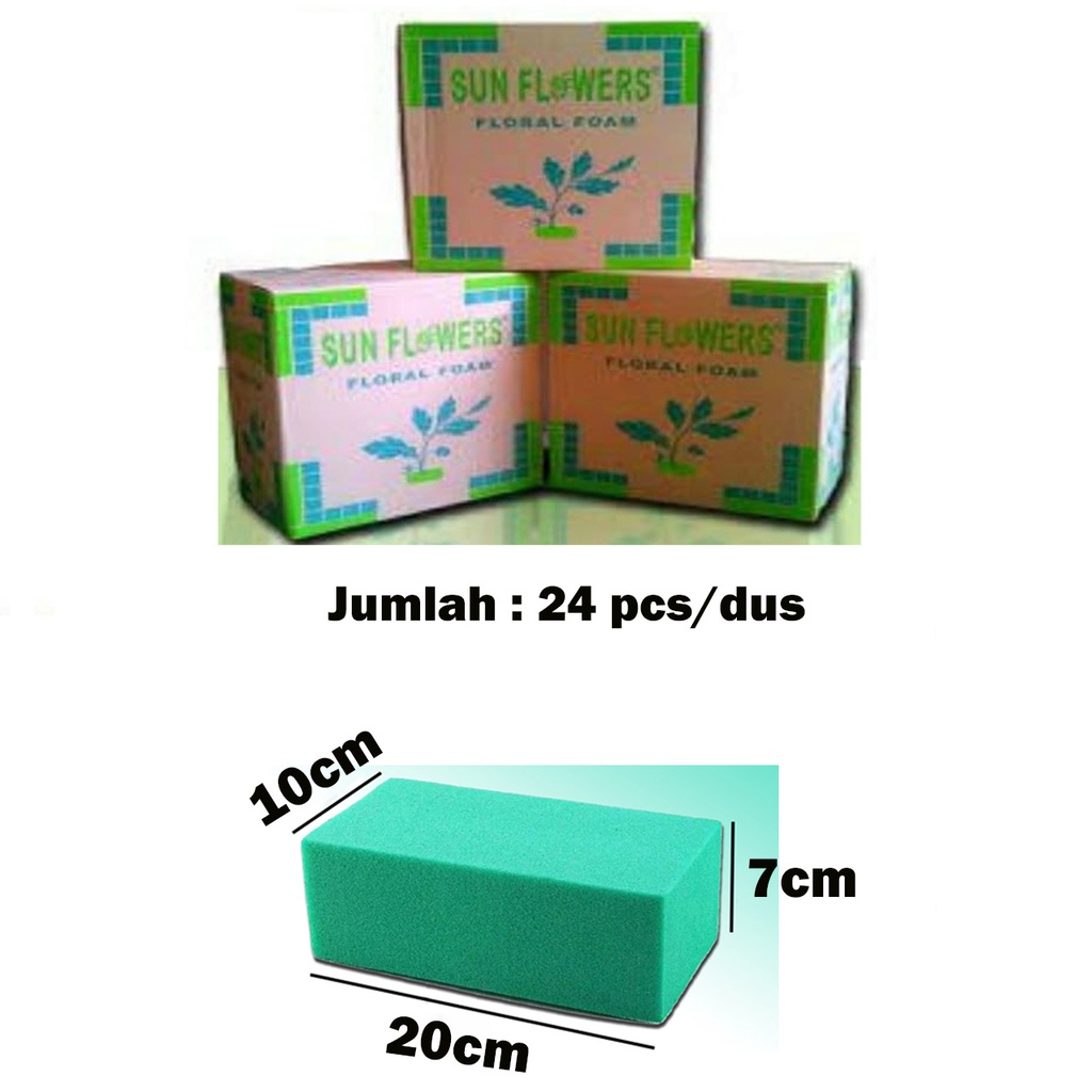 Jual Floral Foam Busa Kering Sunflower Dan Busa Basah Untuk Bunga Segar