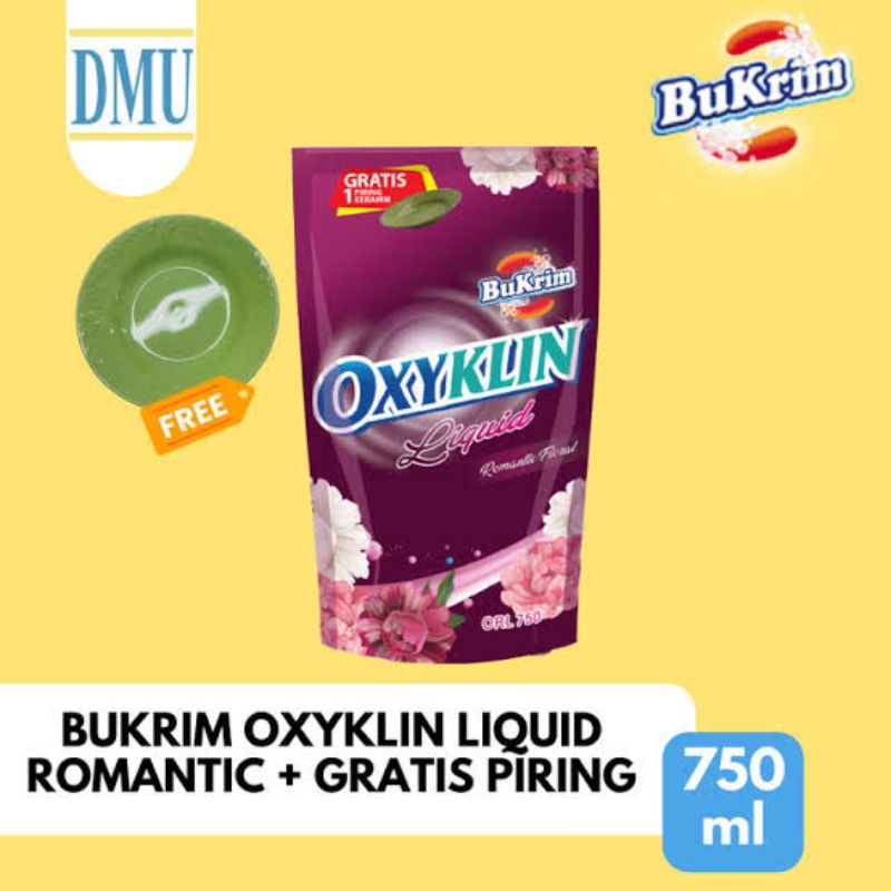 Jual BUKRIM OXYKLIN LIQUID ROMANTIC 750ML FREE PIRING Shopee Indonesia